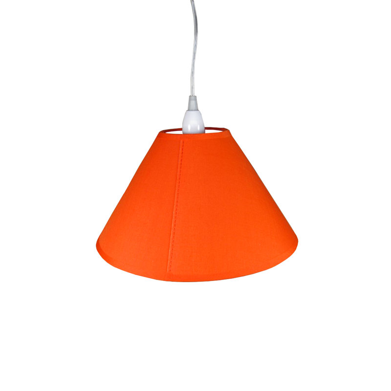 22cm H Cotton Empire Lamp Shade ( Screw On ), Orange