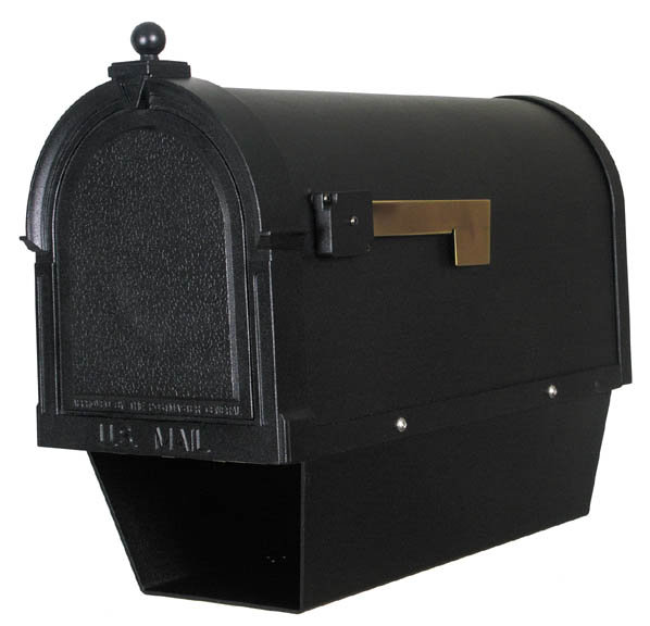 Berkshire Aluminum Post Mounted Mailbox with Magnetic Closure