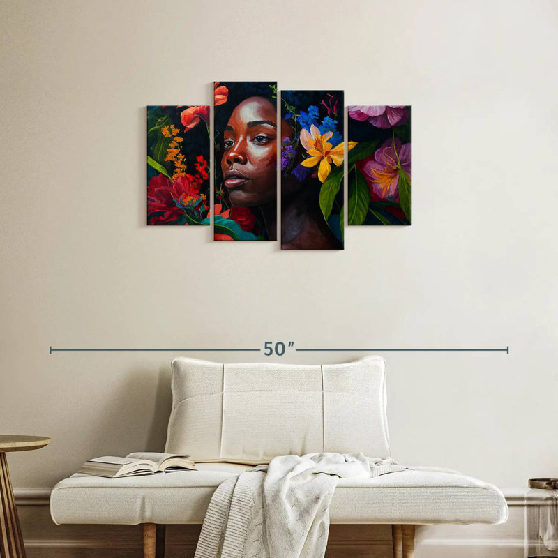 Beauté africaine tropicale Leisha, H 22 po x l 36 po
