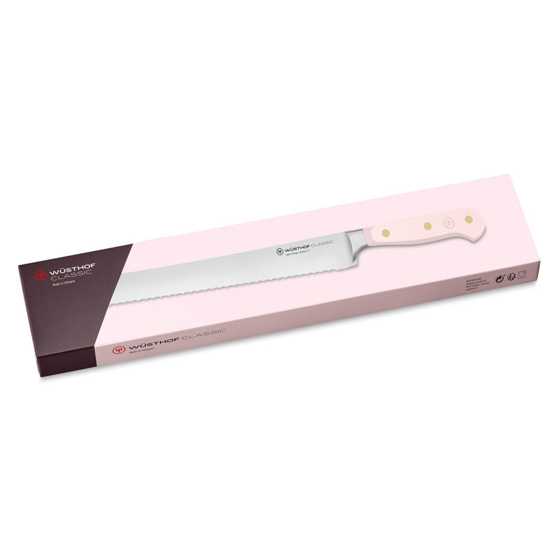 WÜSTHOF Classic Color Pink Himalayan Salt 9" Double Serrated Bread Knife