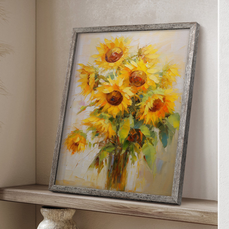 Reproduction encadrée FLORAL Series CDLXII - bois massif, H 11 po x l 9 po