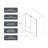 5476 BLACK Frameless One Fixed And One Shifted Shower Door, 70MM 304 Stainless Steel Large Pulleys With Adjustable Soft Closing Function,With Nano Easy Cleaning And Stick Explosion-Proof Menbrance