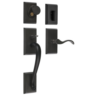 Rockwell Security Single Cylinder Handle with Lever and Deadbolt Entry Set