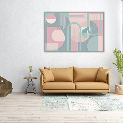 «Abstract Arches Pastel», reproduction d'art sur toile