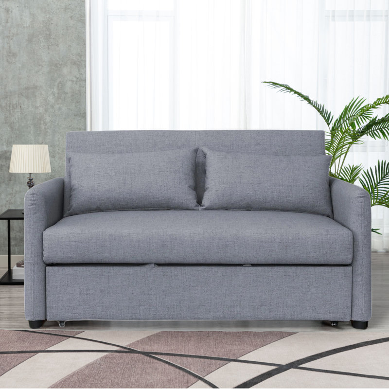 Evella Upholstered Sofa, Gray