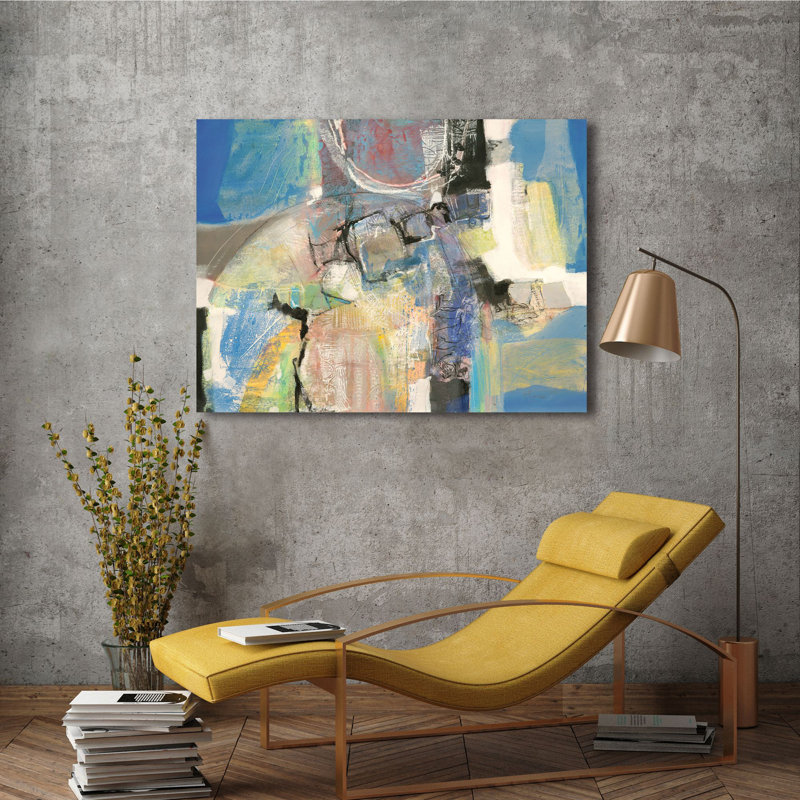 "Modern Abstract: Still Present" By Maurizio Piovan, 70cm H x 100cm W x 4cm D