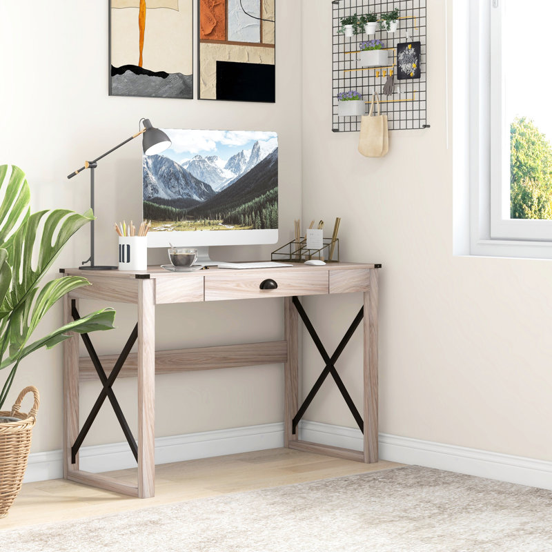 Bureau d'ordinateur 44 po avec rangement - fonctionnel et moderne 44 po pratique et élégant pour un usage domestique