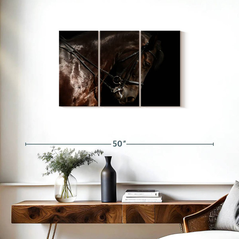 Bridled Horse, 20" H x 33" W