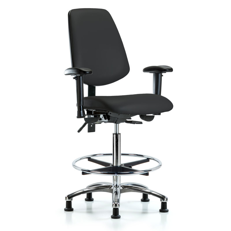 Chaise de dessin Alberts, Noir, Patins, Non inclus