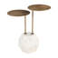 Table d'appoint moderne avec plateau en marbre et petite table de bout ronde décor contemporain