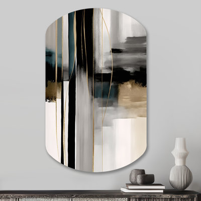 Bolsover - Abstract Cylinder Shape Assymterical Metal Wall Art