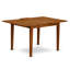 7 Piece Dining Set Consist of a Rectangle Dining Room Table with Butterfly Leaf and 6 Kitchen Chairs, Saddle Brown-412402014-407576208