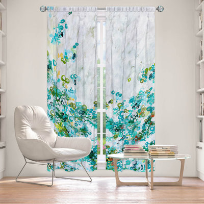 Paire de rideaux obscurcissant en polyester Blandon
