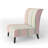 Multicolor Striped Pattern - Upholstered Patterned Accent Slipper Chair