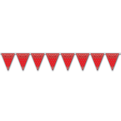 Bandana Pennant Banner - Pack of 12