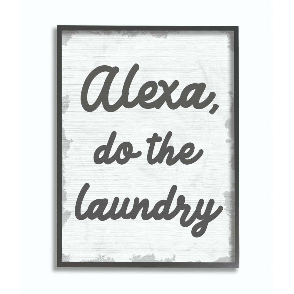 " Alexa Do The Laundry Funny Bathroom Grey Word Design " Ebern Designs 