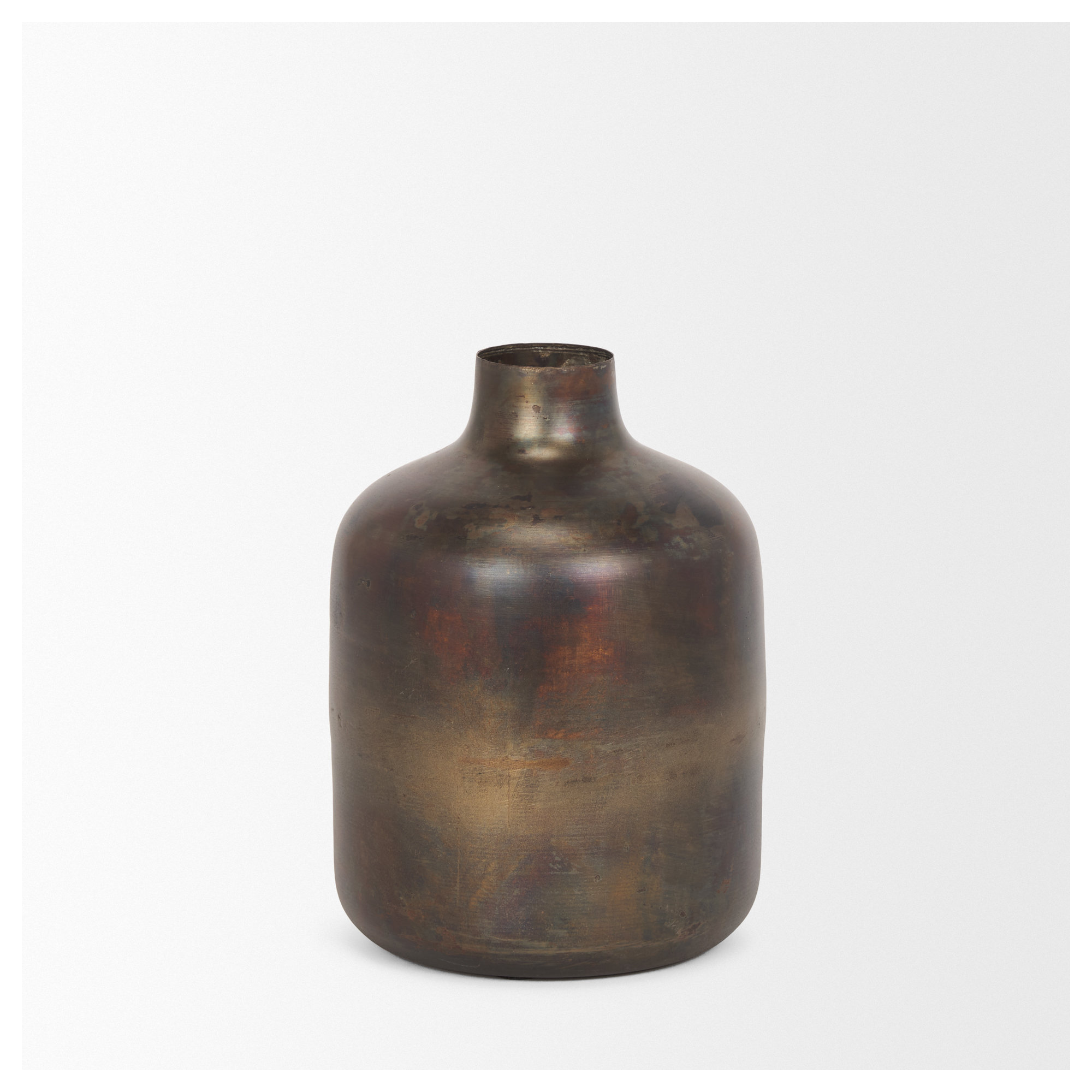Bantice Metal Table Vase, 8.66" H x 6.3" W x 6.3" D