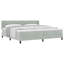 Lit avec sommier tapissier Vidaxl 39,4 x 78,7 po en velours noir-163323014-163323068