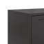 Ensemble de 2 tables de chevet standard en acier noir vidaXL 14,2 po x 15,4 po x 30,7 po-367876811-367984970