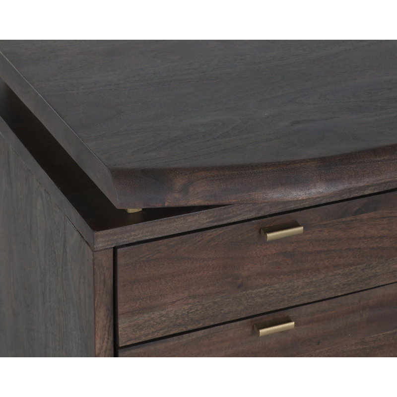 Solid Wood Iron Writing Desk