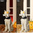 20.50"H Ligted Halloween Lighted MGO Skeleton Dog Porch Decor With Timer