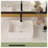 Hewei 12'' White Ceramic Rectangular Vessel Bathroom Sink