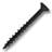 #8 x 1-3/4 in. Black Combo Drive Flat-Head Coarse Thread with Nibs Self-Tapping