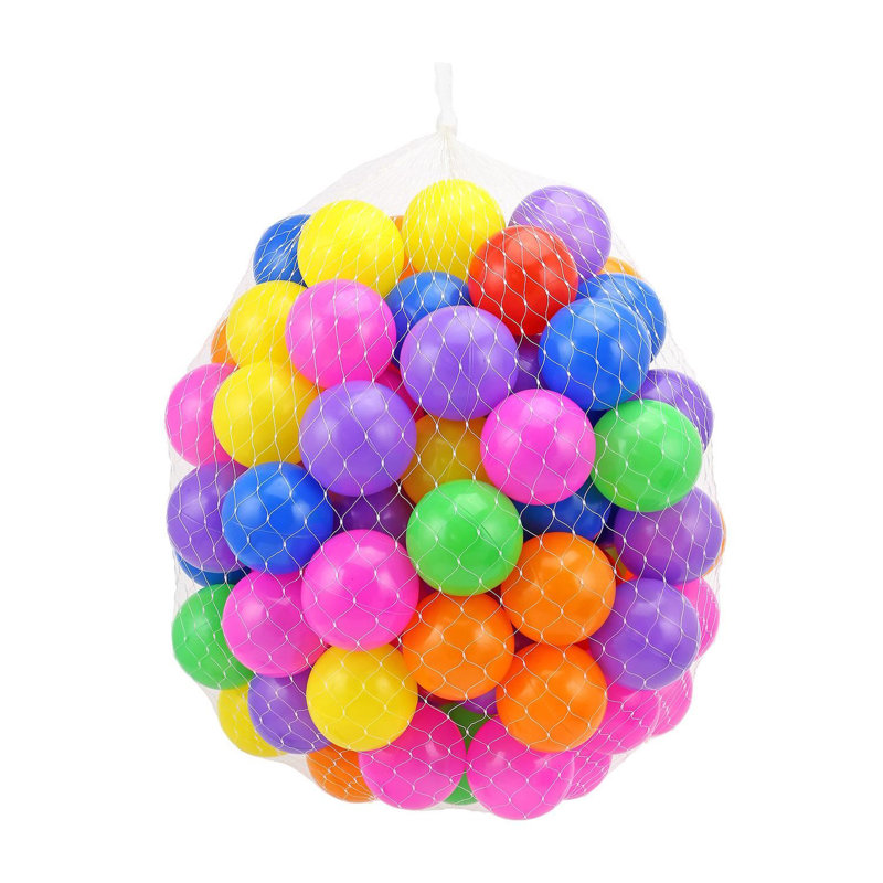 100 Soft Plastic Mini Play Balls - Ball Pit Balls | Smooth Edges | Crush Proof | Certified Non Toxic, Phthalate & Bpa Free | Use In Baby Toddler Ball Pit, Play Tents, Tunnels Indoor & Outdoor