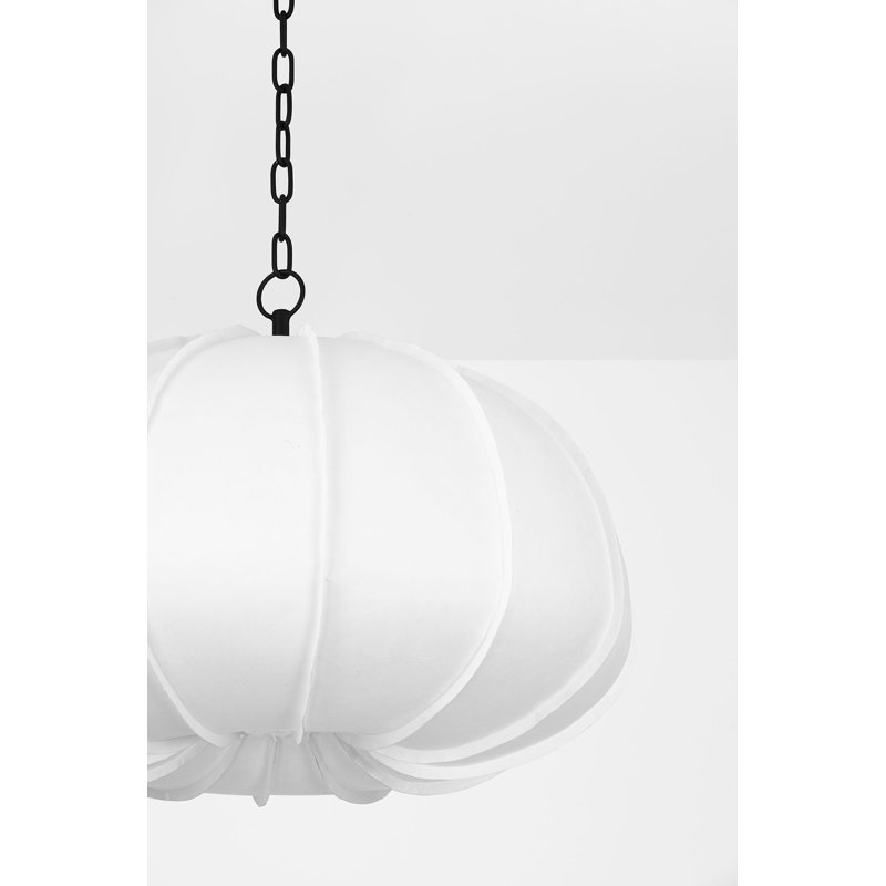 Luminaire suspendu 1 lumière Bayu, H 17 po x l 26 po x P 26 po