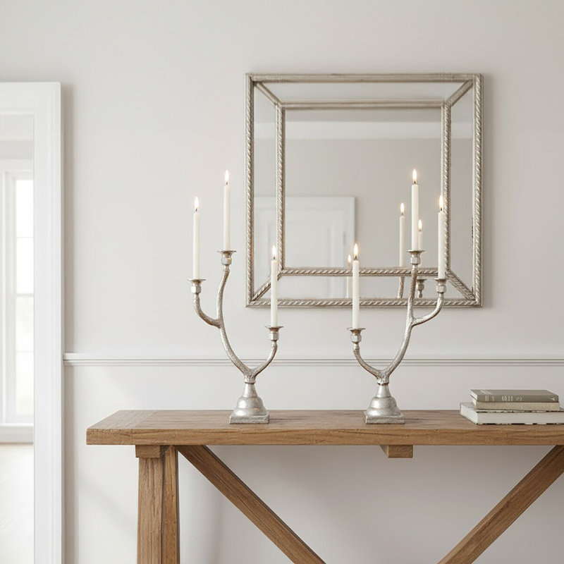 Connally 2 Piece Metal Tabletop Candelabra Set
