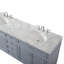Ensemble de meuble-lavabo double l 72 po x P 21,5 po x H 35 po Rivers-598340285