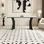 Rectangular dining table in French style