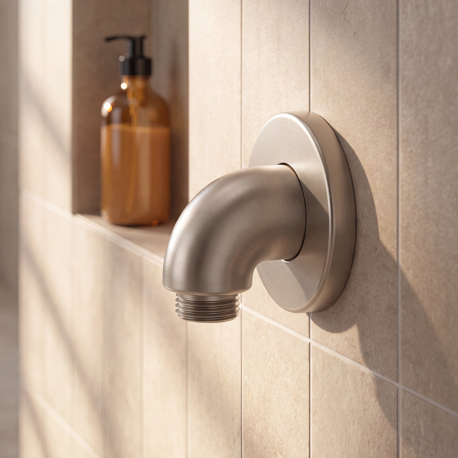 Purist Stillness Wall-Mount Supply Elbow, Vibrant Brushed Bronze