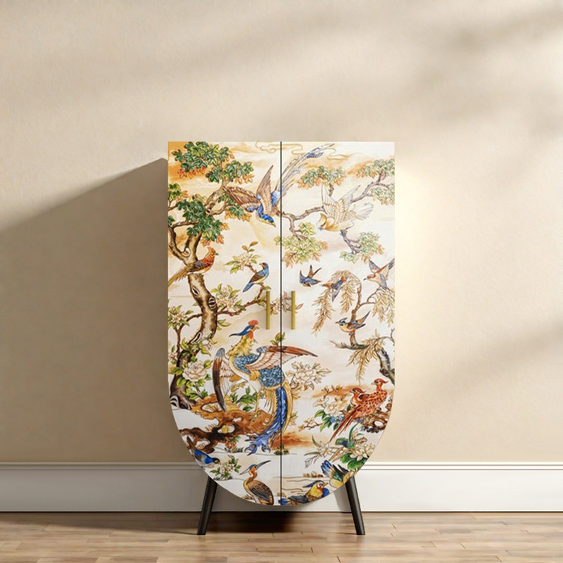 Garde-robe de style français à double porte pour chambre à coucher