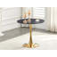 Table de salle à manger ronde, table tulipe ronde de 31,5 po avec plateau de table épaissi et piédestal en métal, table de bistro moderne Mid-Century pour la cuisine, les petits espaces, le salon et le café