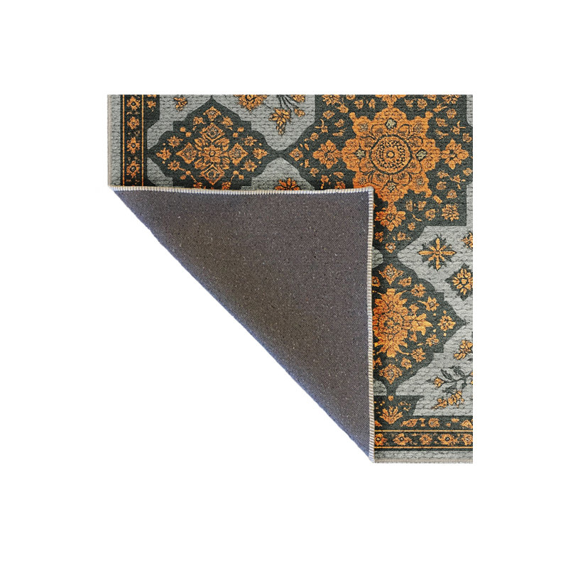 Tapis beige tissé traditionnel Mosso, 6'7" x 9'10"