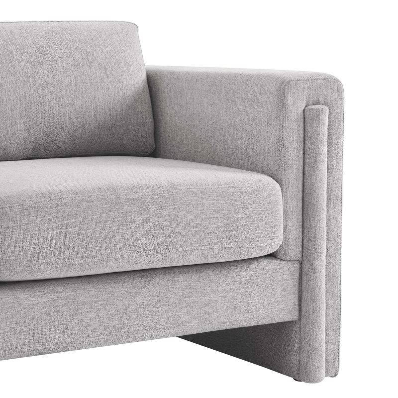 Modway Visible Armchair, Light Gray Polyester Blend