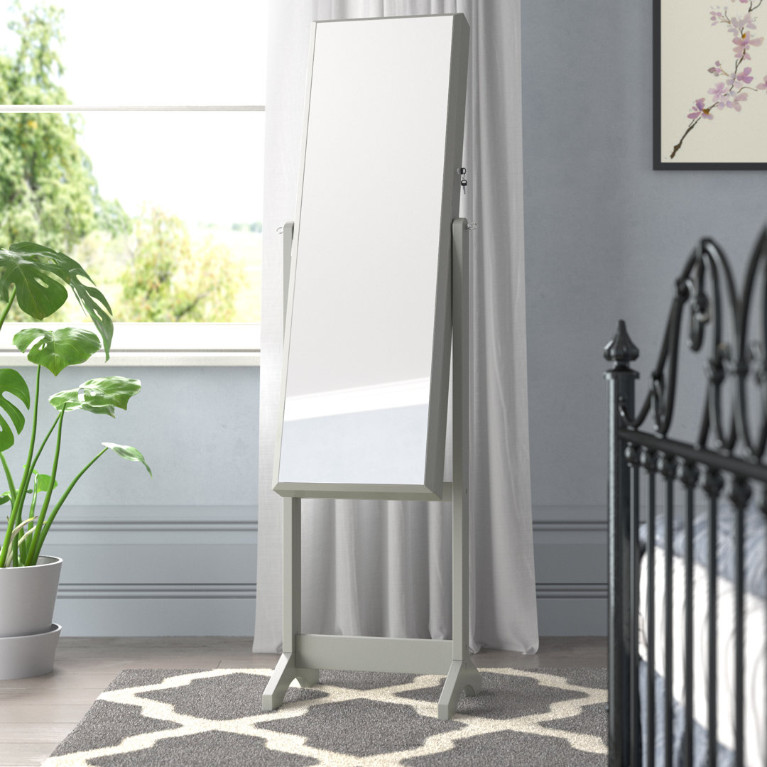 Divanique Jewelry Armoire with Mirror Wade Logan® 