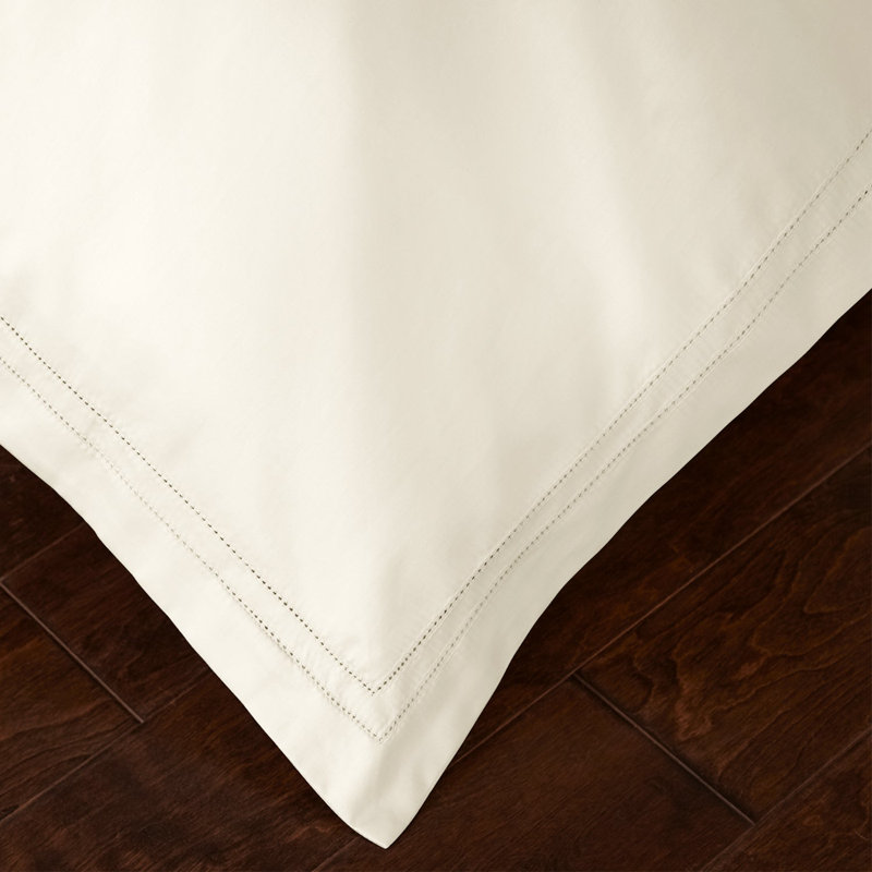 Yalda Egyptian Certified Cotton Modern 3 Piece Duvet Cover Set, Queen Duvet Cover + 2 Standard Sham, Ivory