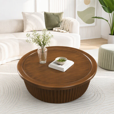 Table basse en métal martelé