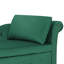 Chaise longue en velours avec accoudoir droit et espace de rangement-2132941835