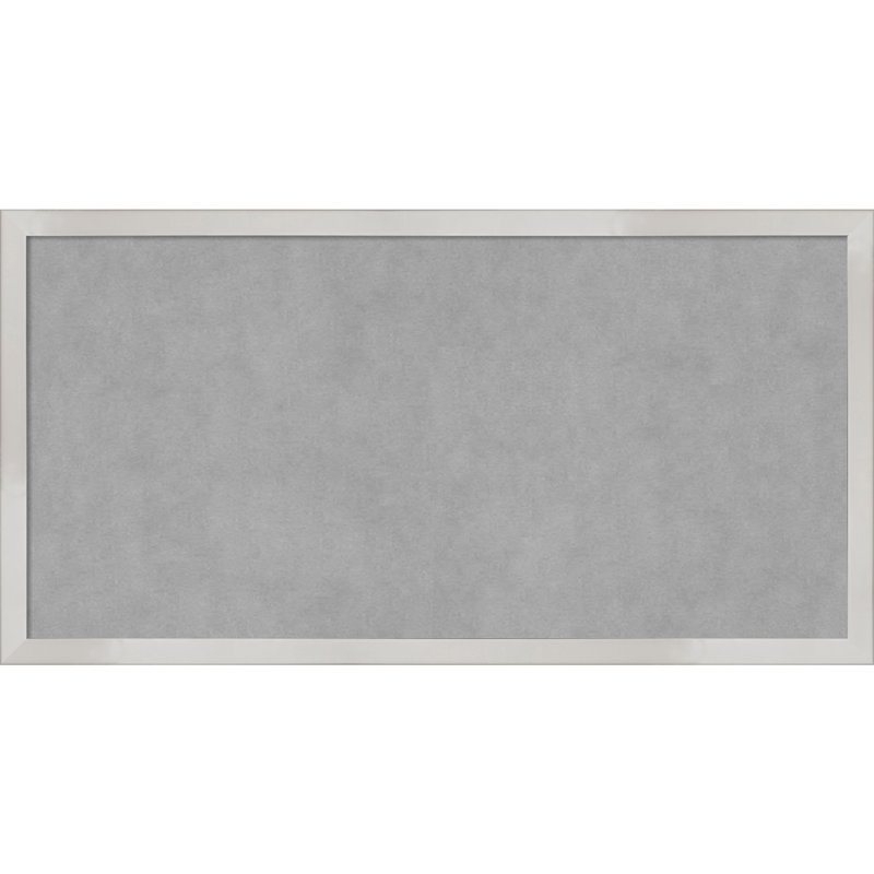 Tableau magnétique à cadre argenté Svelte, H 13 po x l 25 po
