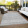 Machine Washable Indoor/Outdoor Xhevrie Gray Rug