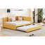 Lit de jour en tissu d'ameublement (jaune)-936899292