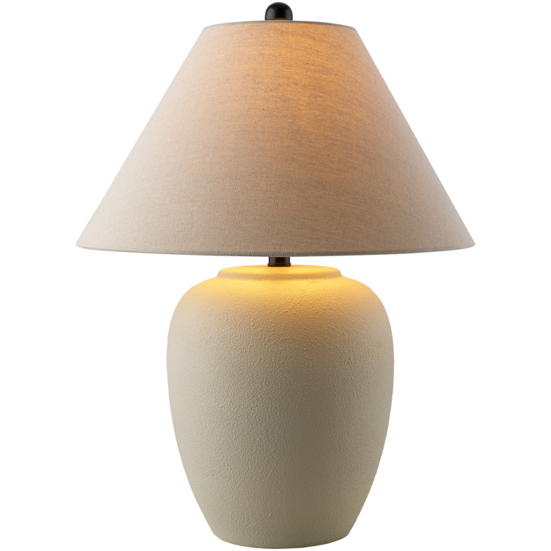 Lampe de table en céramique Eustacia, Beige
