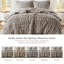Ensemble de 3 mini-édredon en fausse fourrure unie pour grand / double gris