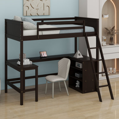Loft Bed With Shelves And Desk