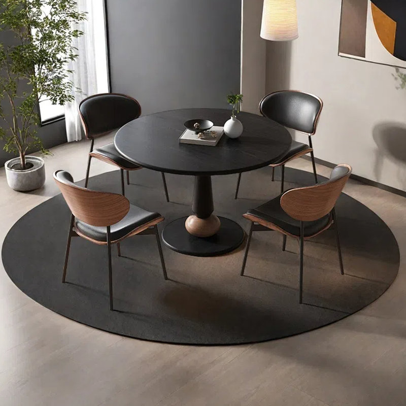 French simple round dining table