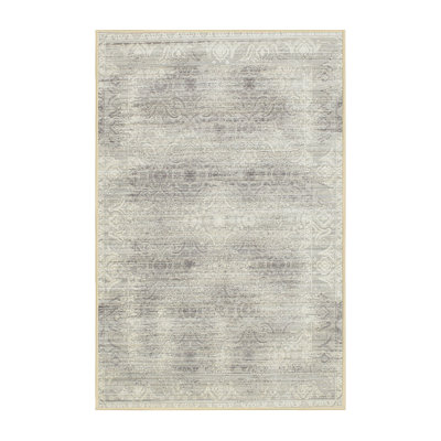 Tapis oriental gris / blanc cassé