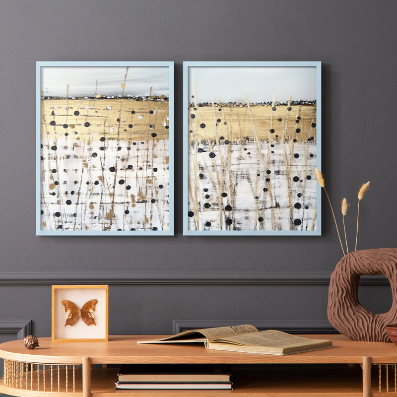 ABSTRACT Series CMXII - Reproduction encadrée de qualité supérieure - prête à être accrochée - aucun clou requis - aucun clou requis